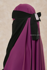 Black Single Layer Niqab - Super Breathable