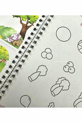 Set of 4 Arabic Copybooks For Tracing & Practicing Alphabet, Numbers, Drawings, & Math Solving Copybook With Erasable Pens