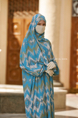 Azure Print Prayer / Salah Dress 2 - Super Breathable In 100% Cotton