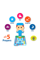 Smart Educational Salah Prayer Mat For Kids - Blue