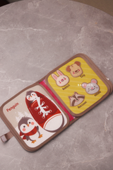 Montessori Educational Blue Activity Busy Fabric Book