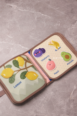 Montessori Educational Blue Activity Busy Fabric Book