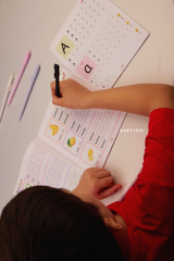 2 Pcs English Copybook Set For Tracing & Practicing Alphabet & Words - 4pcs Erasable Pens Included