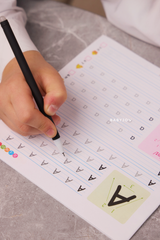 2 Pcs English Copybook Set For Tracing & Practicing Alphabet & Words - 4pcs Erasable Pens Included