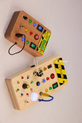 Montessori Dino Busy Board, Sensory Activity Toy With Lights Switches - Smart Kids