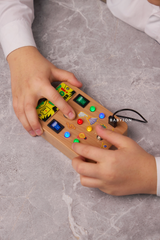 Montessori Dino Busy Board, Sensory Activity Toy With Lights Switches - Smart Kids