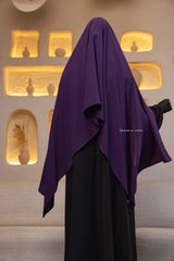 Purple Extra Large Scarf & Hijab - Rectangle Shape - Style & More