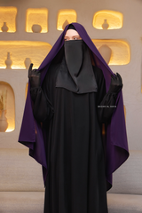 Purple Extra Large Scarf & Hijab - Rectangle Shape - Style & More