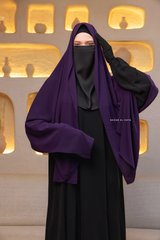 Purple Extra Large Scarf & Hijab - Rectangle Shape - Style & More