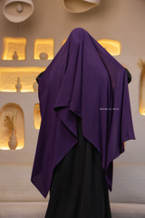 Purple Extra Large Scarf & Hijab - Rectangle Shape - Style & More