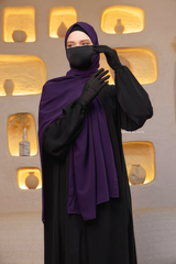 Purple Extra Large Scarf & Hijab - Rectangle Shape - Style & More