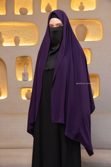 Purple Extra Large Scarf & Hijab - Rectangle Shape - Style & More