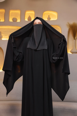 Black Extra Large Scarf & Hijab - Rectangle Shape - Style & More