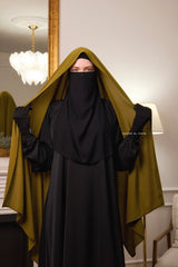 Olive Extra Large Scarf & Hijab - Rectangle Shape - Style & More