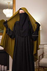 Olive Extra Large Scarf & Hijab - Rectangle Shape - Style & More