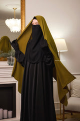 Olive Extra Large Scarf & Hijab - Rectangle Shape - Style & More