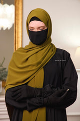 Olive Extra Large Scarf & Hijab - Rectangle Shape - Style & More