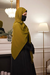 Olive Extra Large Scarf & Hijab - Rectangle Shape - Style & More