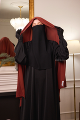 Burnt Orange Extra Large Scarf & Hijab - Rectangle Shape - Style & More