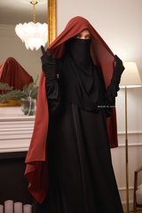 Burnt Orange Extra Large Scarf & Hijab - Rectangle Shape - Style & More