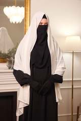 Ivory Extra Large Scarf & Hijab - Rectangle Shape - Style & More