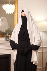 Ivory Extra Large Scarf & Hijab - Rectangle Shape - Style & More