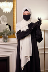 Ivory Extra Large Scarf & Hijab - Rectangle Shape - Style & More