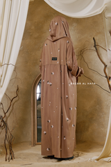 Aylin Dark Beige Prayer / Salah Dress - Super Breathable In 100% Cotton