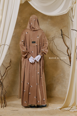 Aylin Dark Beige Prayer / Salah Dress - Super Breathable In 100% Cotton