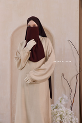 Ivory Elmira Two Piece Top Dress & Pants Set In Premium Cotton Leon