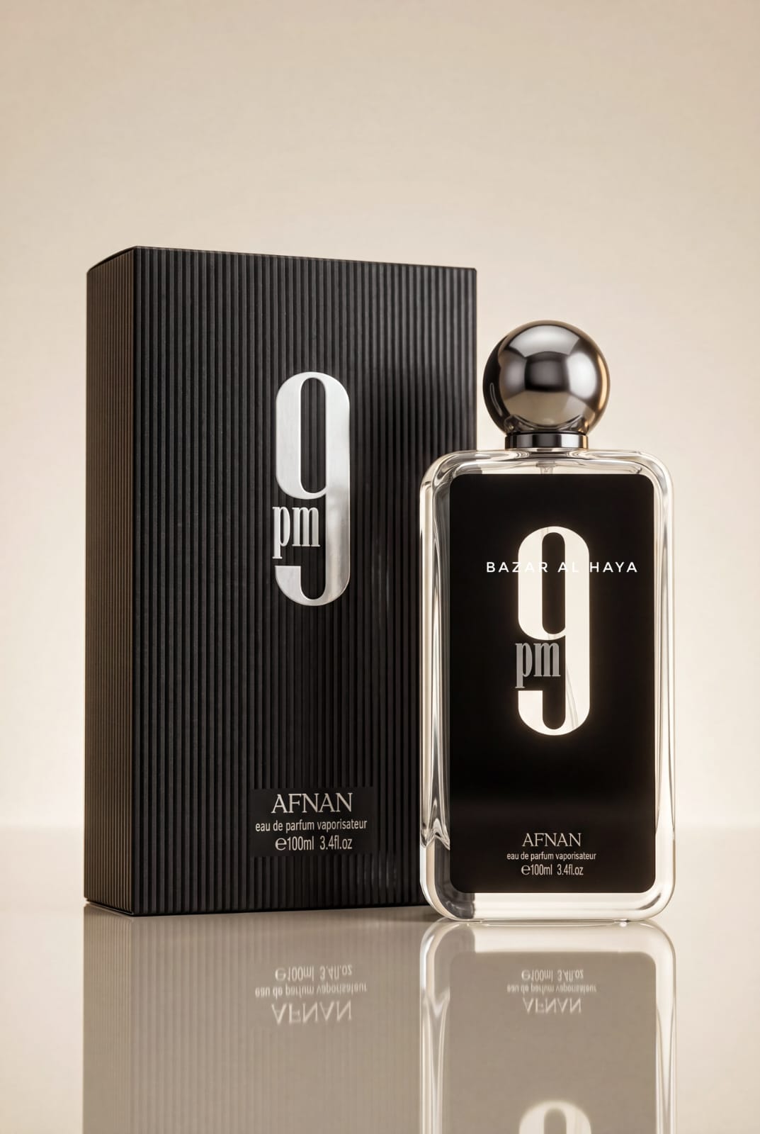 Afnan 9 PM Eau De Parfum Spray for Men 3.4 oz (100 mL) – Bazar Al Haya