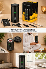 Electric Bakhoor Burner for Home & Car – Oud Incense Burner, Portable Bukhoor Device for Bakhoor & Oud