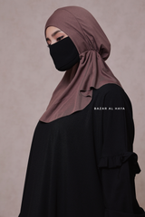 Coffee Neck Cover Underscarf In Cotton - Soft Undercap Bonnet