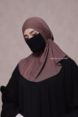 Coffee Neck Cover Underscarf In Cotton - Soft Undercap Bonnet