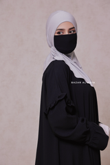 Silver Neck Cover Underscarf In Cotton - Soft Undercap Bonnet