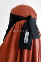Black Single Layer Niqab - Super Breathable