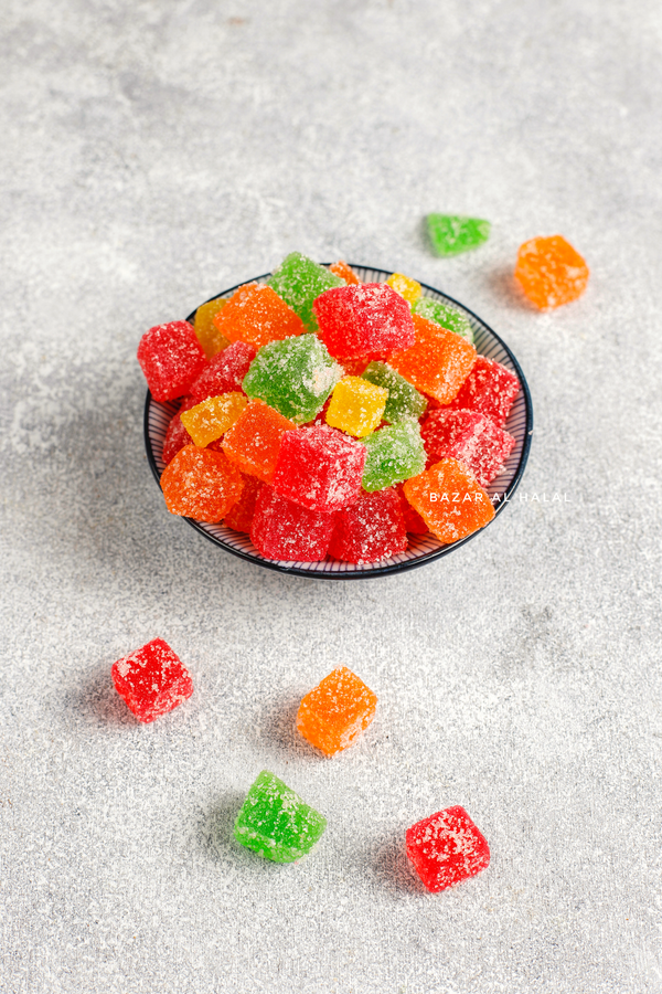 Halal Sour Gummy Cubes