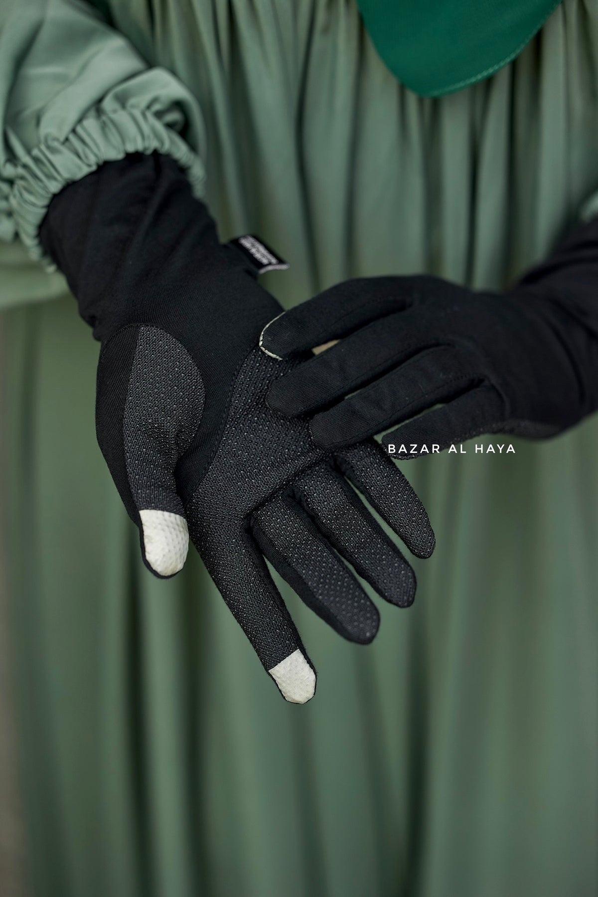 Black Plain Touch Screen Gloves