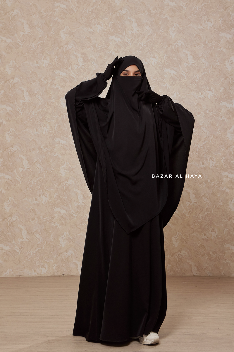 Salam 2 Abaya & Mubarak/Pari Khimar Two Piece Set - Nida/Chiffon