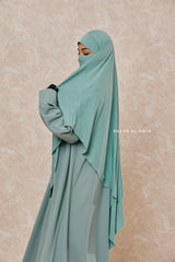 Mint Eliza Long Triangle Diamond Khimar - Soft Cotton