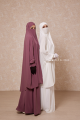 Jahida Two Piece Jilbab With Loose Pants Set - Skirt-Style Shalwar