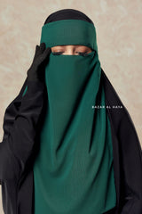 Emerald Flap Single Niqab - Super Breathable Veil