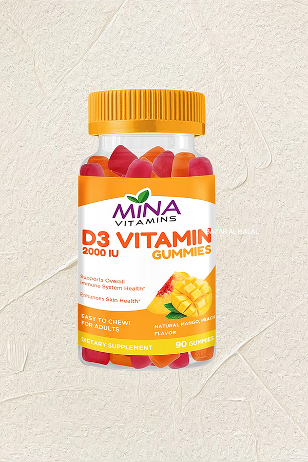 Halal Mina Vitamin D3 - Vegetarian, Non-GMO, Gluten Free 90ct