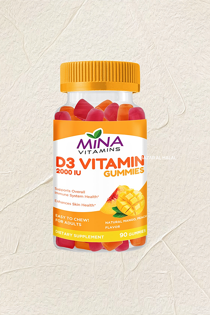 Halal Mina Vitamin D3 - Vegetarian, Non-GMO, Gluten Free 90ct