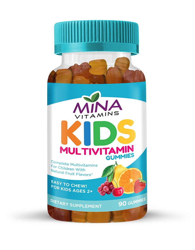 Halal Mina Kids Gummy Multivitamin - Vegetarian, Non-GMO, Gluten Free 90ct