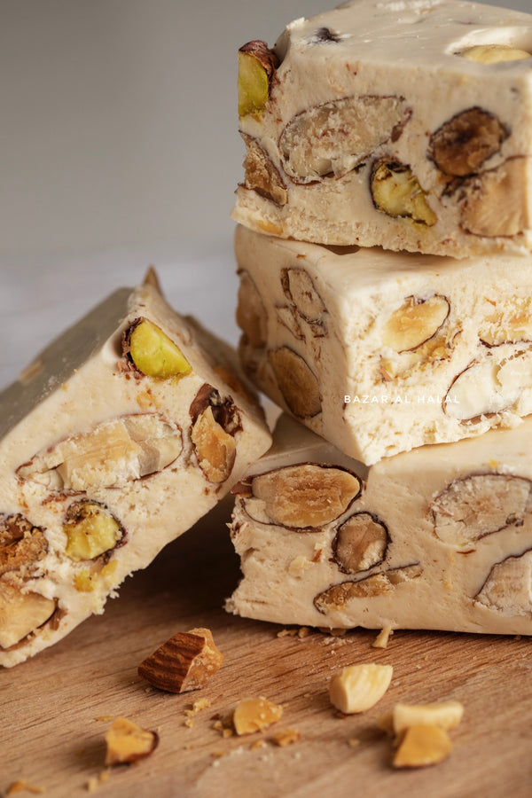 Halal Turkish Delight - Delicious Malban Nougat With Almond