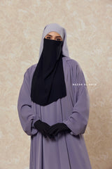 Single Half Black Niqab - Super Breathable Veil