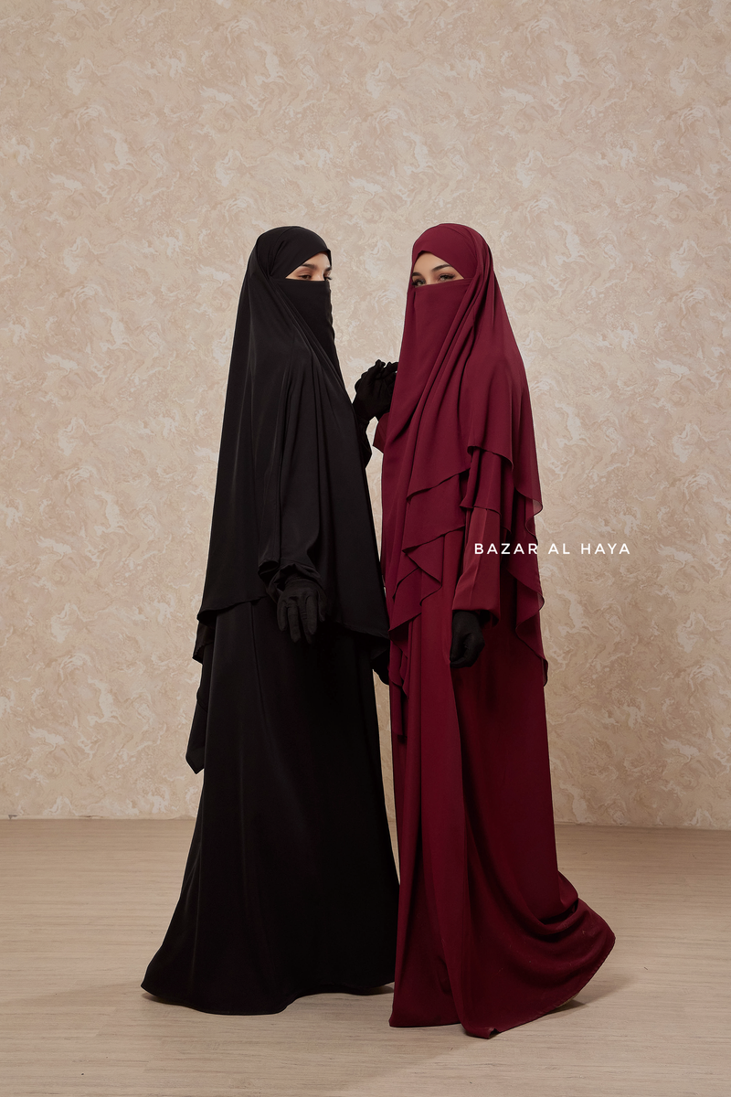 Salam 2 Abaya & Mubarak/Pari Khimar Two Piece Set - Nida/Chiffon