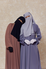 Two Layer Niqab - Premium Wool Chiffon - Medium