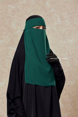 Emerald Flap Single Niqab - Super Breathable Veil